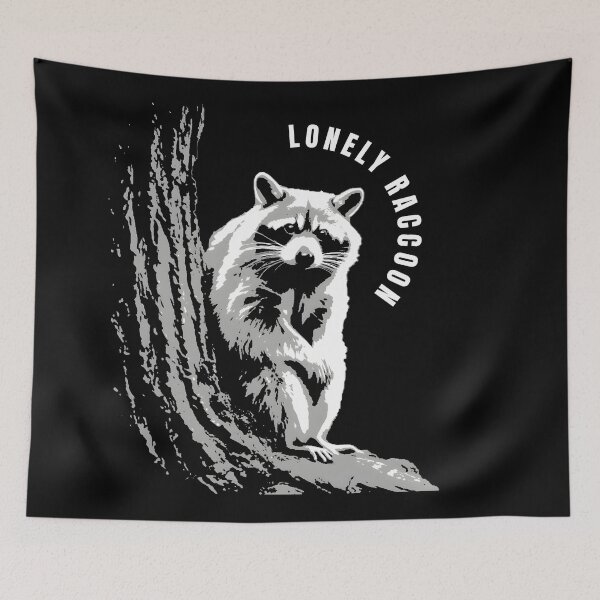 Item preview, Lonely Raccoon designed and sold by ratchawoot.