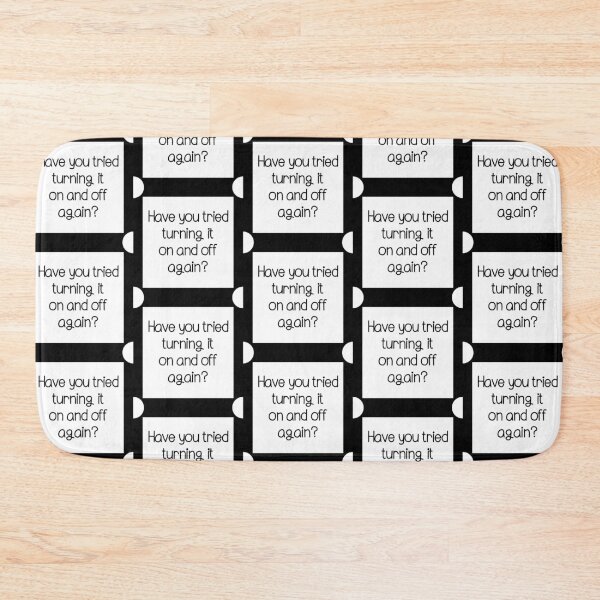 Item preview, Have you tried turning it on and off minimalistic joke good advice designed and sold by CosmicGypsy2000.