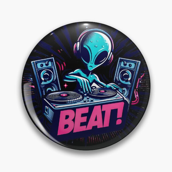 Artikelvorschau, Cooler Alien-DJ entworfen und verkauft von SideKickCreates.