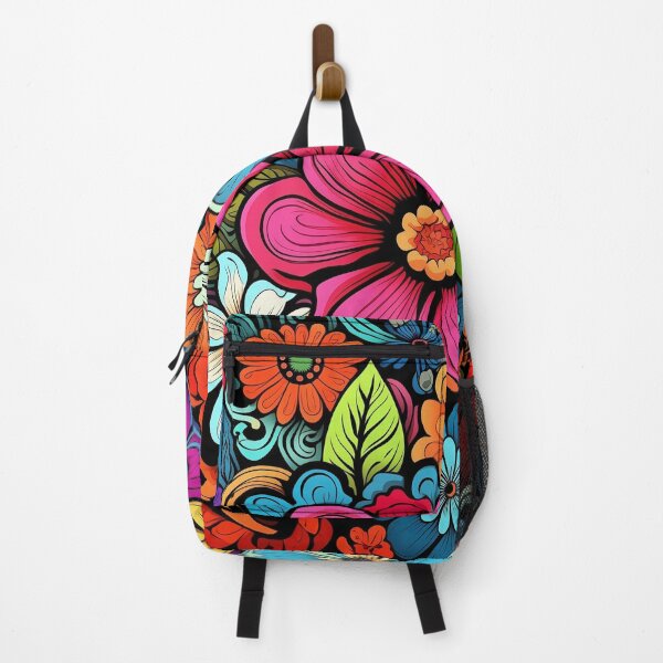 Artikelvorschau, Psychedelischer Blumen-Allover-Print entworfen und verkauft von Neika Shimm Designs.