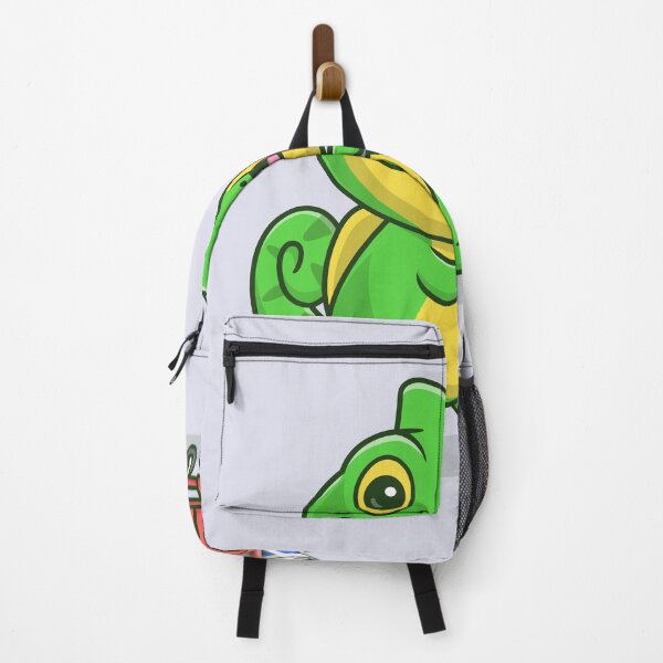 Item preview, Grocery Guru Chameleon: Cute Chameleon with Shopping Trolley Cartoon Vector Icon Illustration designed and sold by hjian8219.