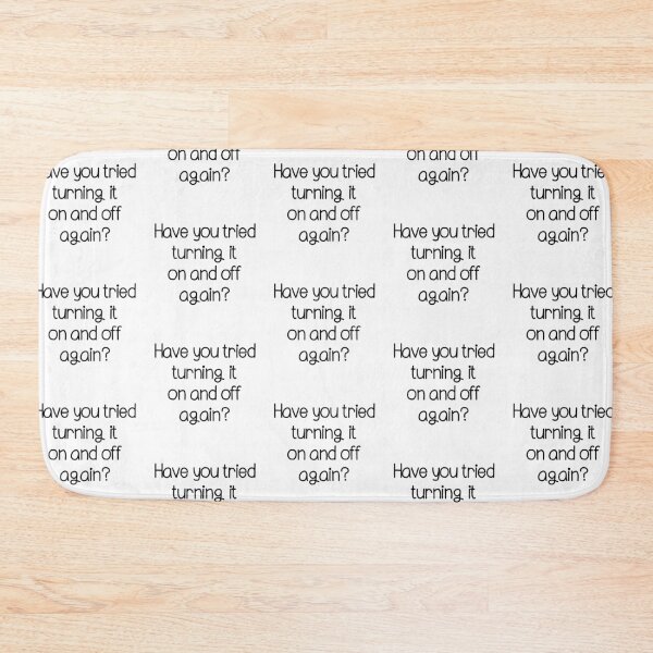 Item preview, Have you tried turning it on and off minimalistic joke good advice designed and sold by CosmicGypsy2000.