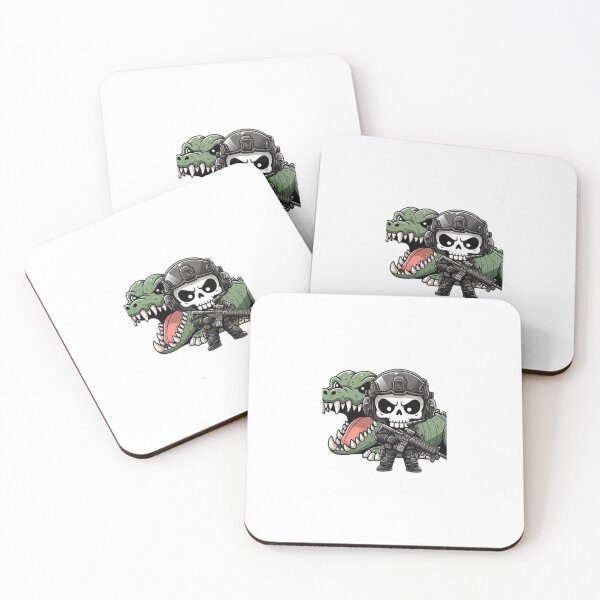 Item preview, Cute skeleton in tactical gear with crocodile designed and sold by Wxjtecki.