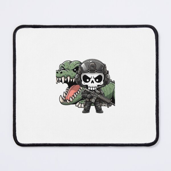 Item preview, Cute skeleton in tactical gear with crocodile designed and sold by Wxjtecki.