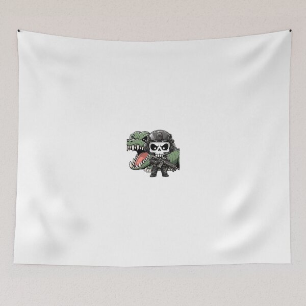 Item preview, Cute skeleton in tactical gear with crocodile designed and sold by Wxjtecki.