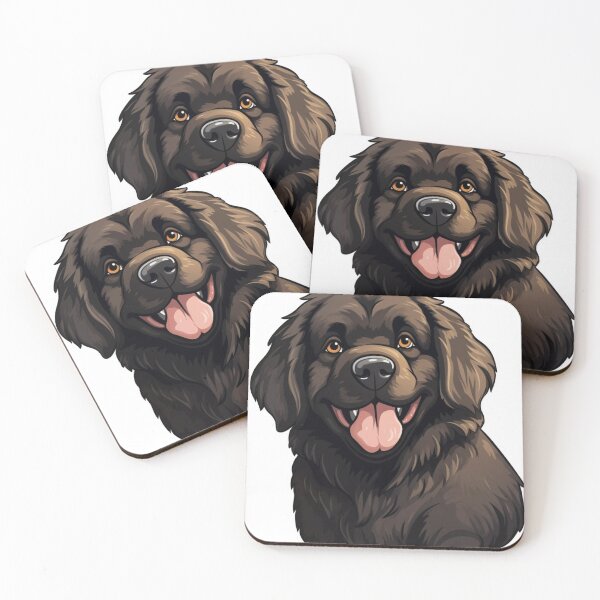 Item preview, Whimsical Newfoundland Marvel - Cartoon Canine Portrait designed and sold by PureGlee.