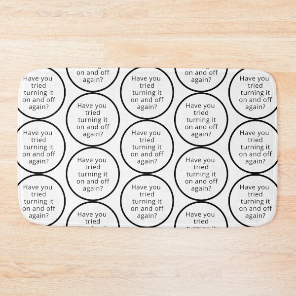 Item preview, Have you tried turning it on and off minimalistic joke good advice designed and sold by CosmicGypsy2000.