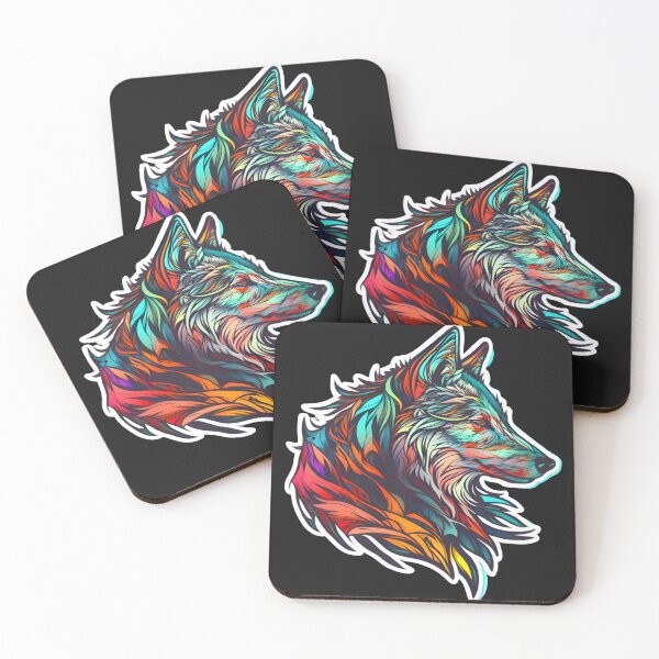 Item preview, Leafy Abstract Wolf Art designed and sold by PeteRascal.