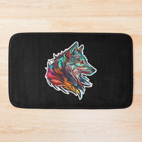 Item preview, Leafy Abstract Wolf Art designed and sold by PeteRascal.