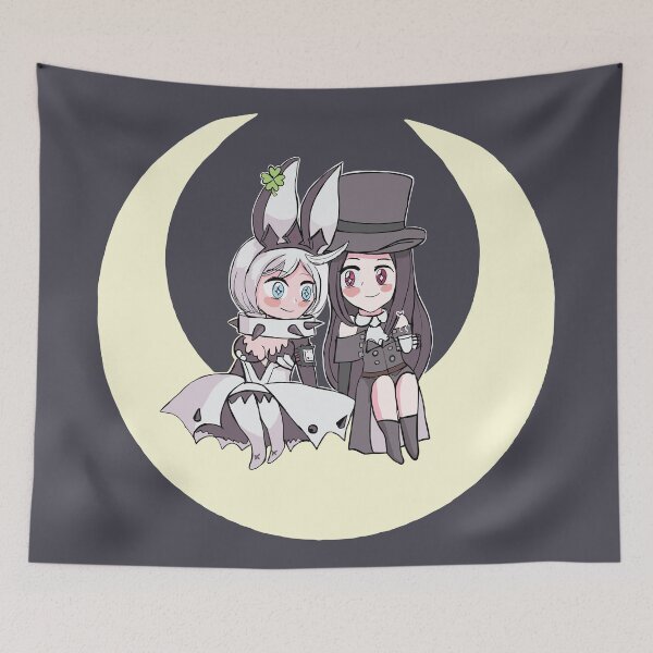 Item preview, Elphelt Valentine and Testament on a Crescent Moon designed and sold by Merchinio ⭐⭐⭐⭐⭐.