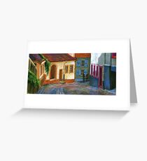 Germany Baden-Baden Old Street Greeting Card