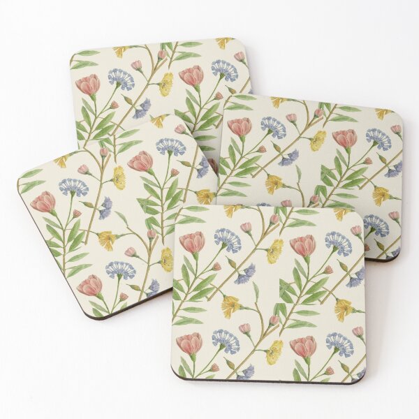 Item preview, Cottagecore Aesthetic Pressed Flower Pattern 9 designed and sold by HahaHandlesHub.