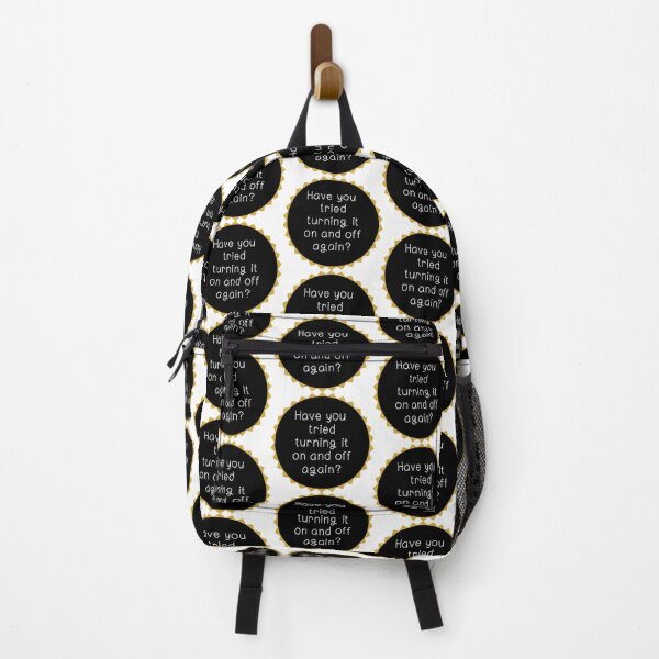 Item preview, Have you tried turning it on and off minimalistic joke good advice designed and sold by CosmicGypsy2000.