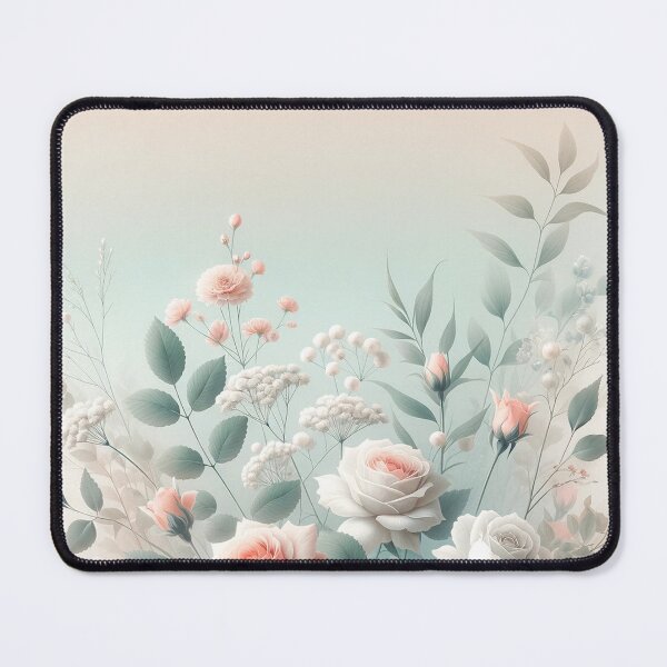 Item preview, Tranquil Roses and Baby's Breath Harmony designed and sold by floraldesigns-v.