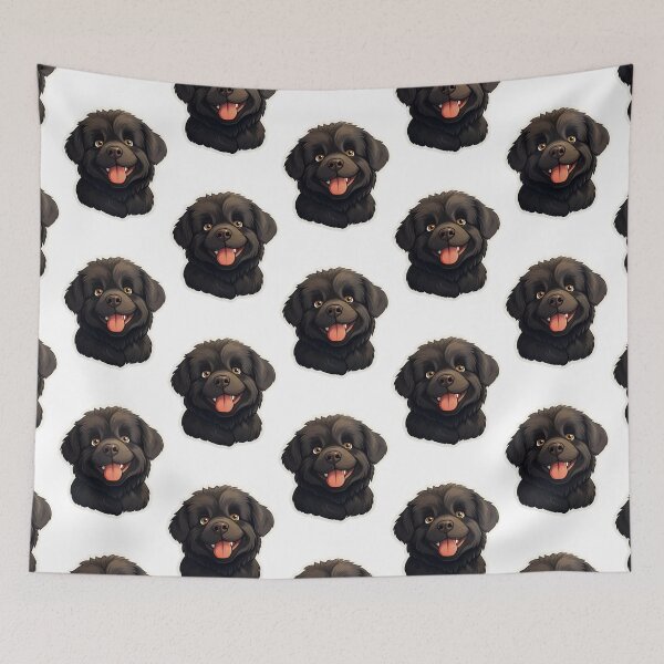 Item preview, Majestic Newfoundland Magic - Cartoon Canine Portrait designed and sold by PureGlee.