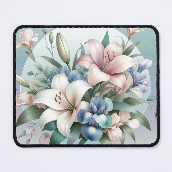 Item preview, Serene Lilies and Irises Haven designed and sold by floraldesigns-v.