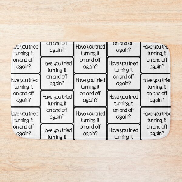 Item preview, Have you tried turning it on and off minimalistic joke good advice designed and sold by CosmicGypsy2000.
