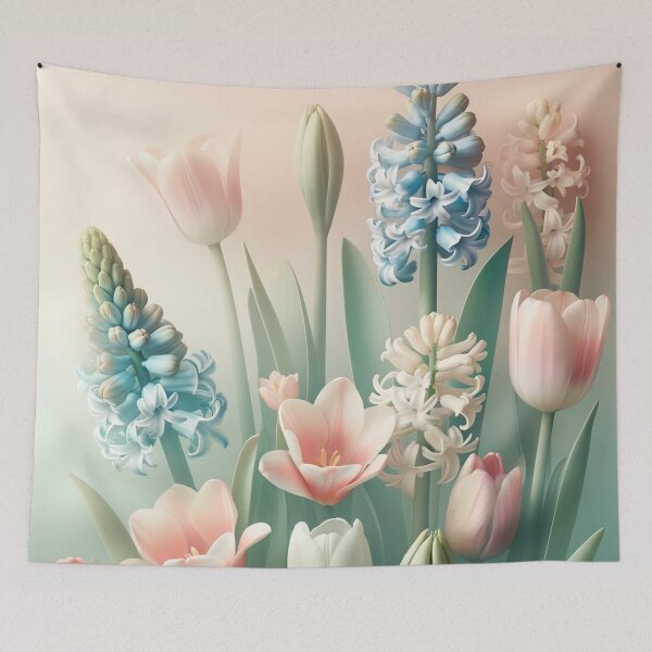 Item preview, Serene Tulips and Hyacinths Retreat designed and sold by floraldesigns-v.
