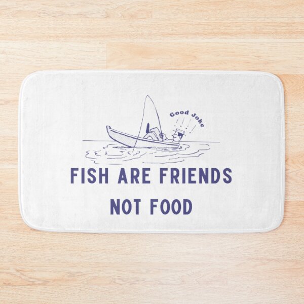 Item preview, Fishy Friendship? Nah, Just Reeling in Dinner! designed and sold by AnimalWorldArtt.