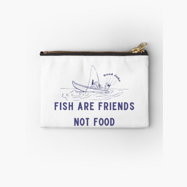 Item preview, Fishy Friendship? Nah, Just Reeling in Dinner! designed and sold by AnimalWorldArtt.