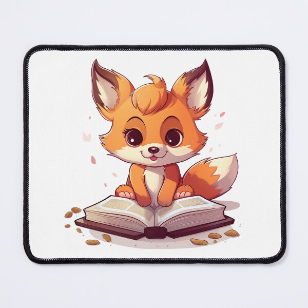 Item preview, Cute fox reading books designed and sold by HappyStickBike.