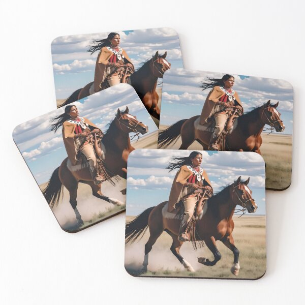 Item preview, Native American Riding On The Plains designed and sold by AIncredible.