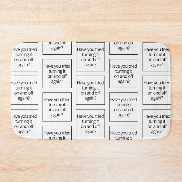 Item preview, Have you tried turning it on and off minimalistic joke good advice designed and sold by CosmicGypsy2000.