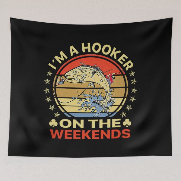 Item preview, Angler's Delight: Embracing the Weekend Hooker Life.  designed and sold by momoworlddesign.