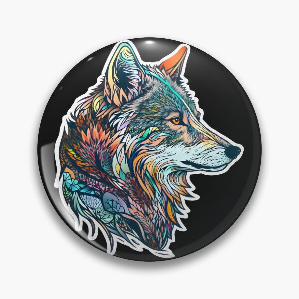 Item preview, Leafy Abstract Wolf Art designed and sold by PeteRascal.