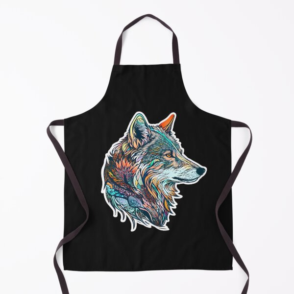 Item preview, Leafy Abstract Wolf Art designed and sold by PeteRascal.