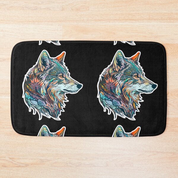 Item preview, Leafy Abstract Wolf Art designed and sold by PeteRascal.