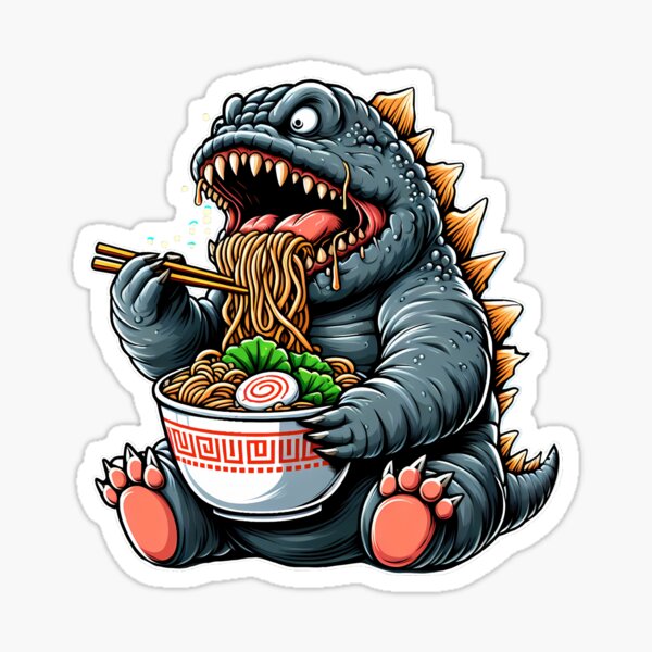 Godzilla Stickers Cute vers. · The Art of The Barabones · Online