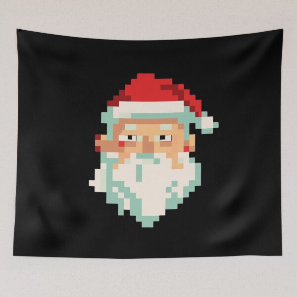 Item preview, Retro Pixel Santa | Christmas pixel Santa designed and sold by MarsLights.
