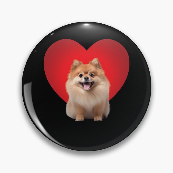 Item preview, Pomeranian Heart Dwarf Spitz Dog Puppy designed and sold by MooonTees.