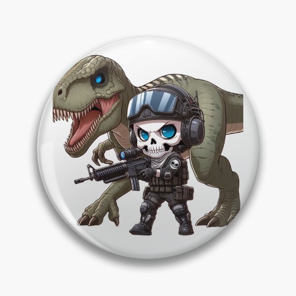 Item preview, Cute skeleton in tactical gear with raptor designed and sold by Wxjtecki.