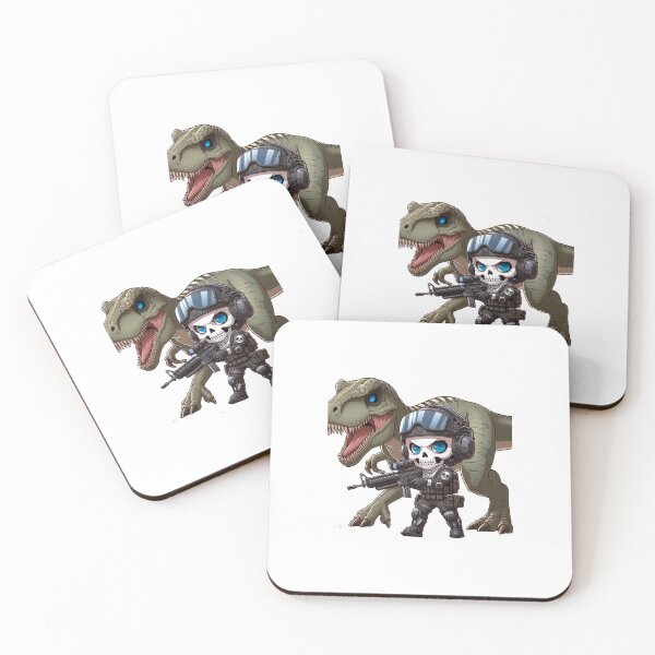 Item preview, Cute skeleton in tactical gear with raptor designed and sold by Wxjtecki.