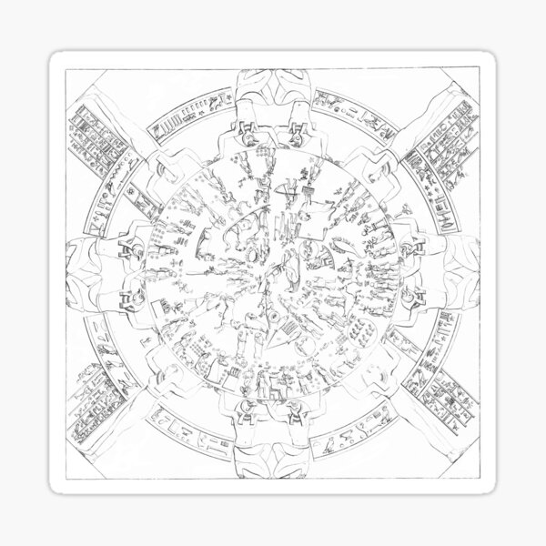 Item preview, Dendera zodiac, 1882 artwork (C009/0540) designed and sold by SciencePhoto.