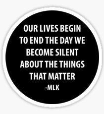 OUR LIVES BEGIN TO END Sticker