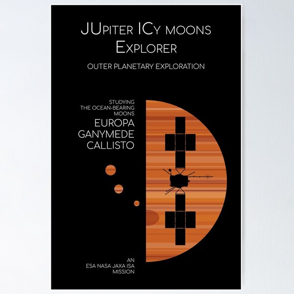 Item preview, Jupiter Icy Moons Explorer (JUICE Mission) Outer Planetary Exploration designed and sold by BGALAXY.