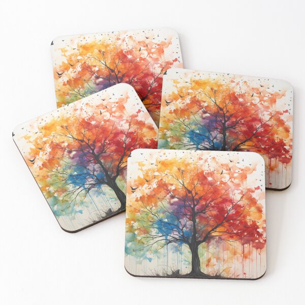 Item preview, water paint art tree designed and sold by UILOVE.