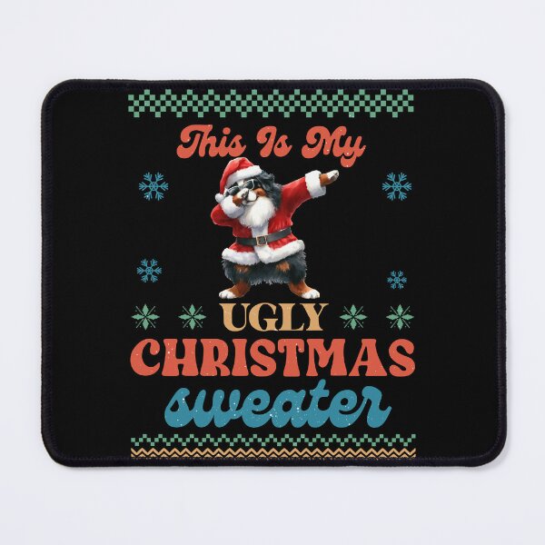 Item preview, "This Is My Ugly Christmas Sweater Dabbing Bernese Mountain Edition" designed and sold by Xhevahir.