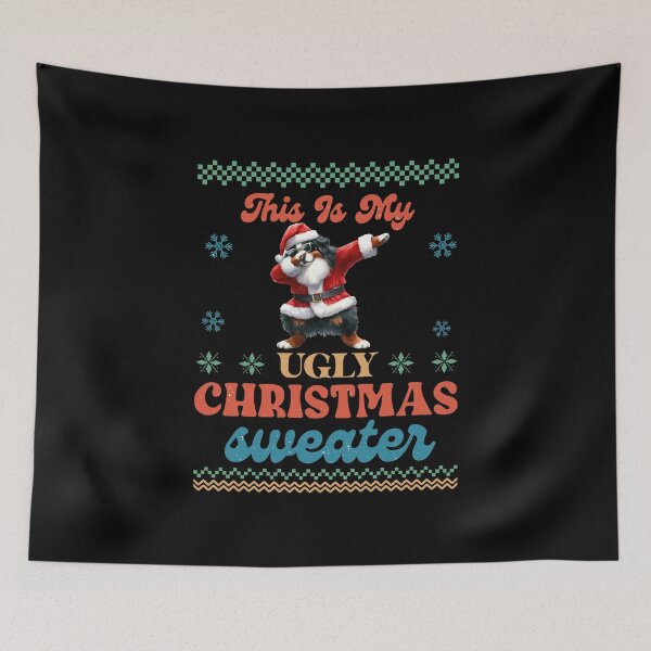 Item preview, "This Is My Ugly Christmas Sweater Dabbing Bernese Mountain Edition" designed and sold by Xhevahir.