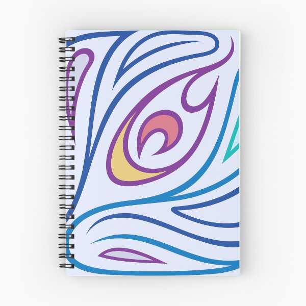 Item preview, Peacock Feather Abstract Expression in an Icon Style designed and sold by Wiggly Lines.