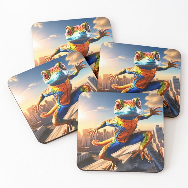 Item preview, Superhero gecko "at work" designed and sold by Metaverse8.