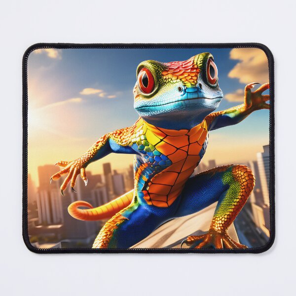 Item preview, Superhero gecko "at work" designed and sold by Metaverse8.