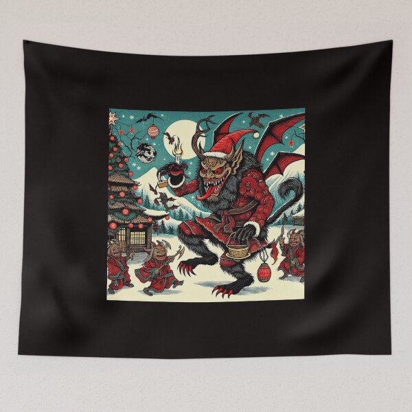 Item preview, Christmas Krampus -  Japanese style designed and sold by PickledjoArt.