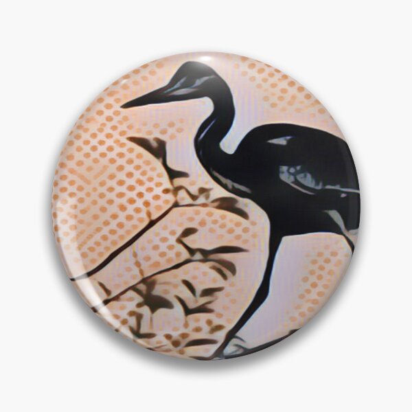 Item preview, Hungry Heron In Pointillism designed and sold by Fearless-Fox.