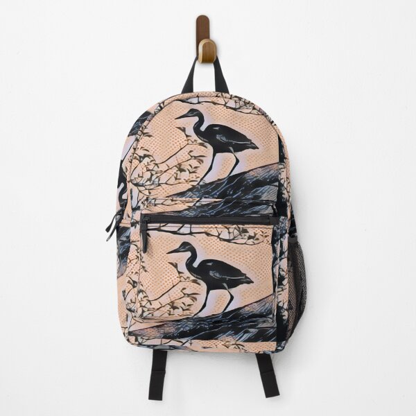 Item preview, Hungry Heron In Pointillism designed and sold by Fearless-Fox.