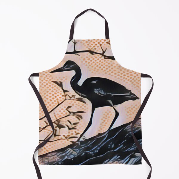 Item preview, Hungry Heron In Pointillism designed and sold by Fearless-Fox.
