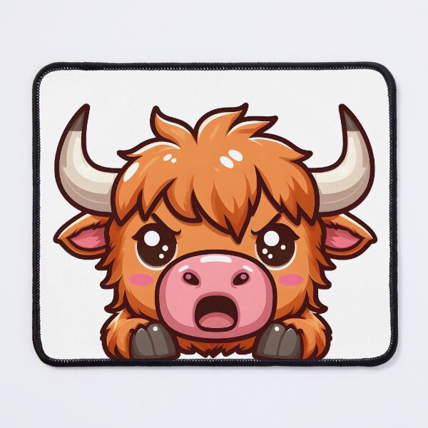 Item preview, Cute Angry Highland Cow designed and sold by DeeGeeArrt.